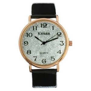 Наручные часы Venera Часы наручные женские "Kxuan", d-3.5 см, черные, черный