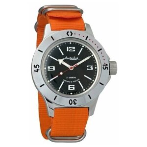 Наручные часы Восток Амфибия Наручные механические часы с автоподзаводом Восток Амфибия 120509 orange, оранжевый
