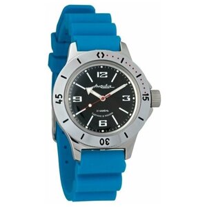 Наручные часы Восток Амфибия Наручные механические часы с автоподзаводом Восток Амфибия 120509 resin 120 blue, голубой