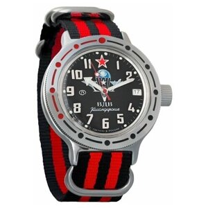 Наручные часы Восток Амфибия Наручные механические часы с автоподзаводом Восток Амфибия 420288 black red, красный