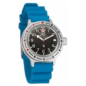 Наручные часы Восток Амфибия Наручные механические часы с автоподзаводом Восток Амфибия 420306 resin 120 blue, голубой