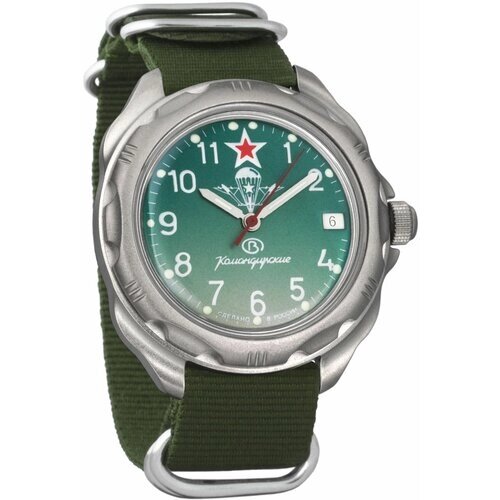 Наручные часы Восток Командирские Мужские наручные часы Восток Командирские 216307, зеленый