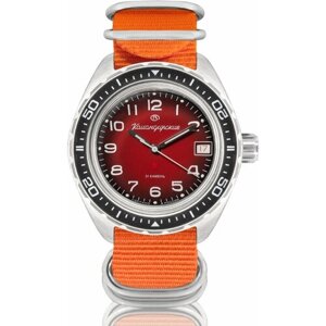 Наручные часы Восток Командирские Наручные механические часы с автоподзаводом Восток Командирские 02035А orange, оранжевый