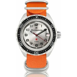 Наручные часы Восток Командирские Наручные механические часы с автоподзаводом Восток Командирские 020708 orange, оранжевый