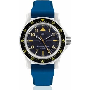 Наручные часы Восток Командирские Наручные механические часы с автоподзаводом Восток Командирские 18020А resin blue, синий