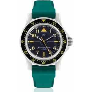 Наручные часы Восток Командирские Наручные механические часы с автоподзаводом Восток Командирские 18020А resin green, зеленый