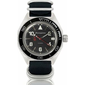 Наручные часы Восток Командирские Наручные механические часы с автоподзаводом Восток Командирские 650536 black, черный