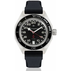 Наручные часы Восток Командирские Наручные механические часы с автоподзаводом Восток Командирские 650541 resin black, черный