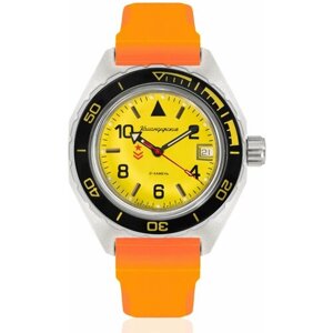 Наручные часы Восток Командирские Наручные механические часы с автоподзаводом Восток Командирские 650855 resin orange, оранжевый