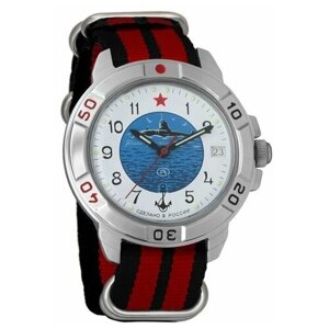 Наручные часы Восток Командирские Наручные механические часы Восток Командирские 431055 black red, красный