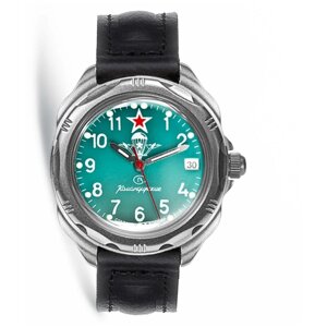 Наручные часы Восток Командирские Восток Командирские 216307 механические российские часы, зеленый