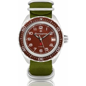 Наручные часы Восток Мужские наручные часы Восток Командирские 02032А, зеленый