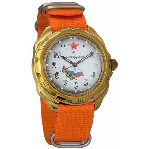 Наручные часы Восток Мужские наручные часы Восток Командирские 219277, оранжевый