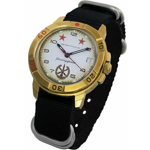 Наручные часы Восток Мужские наручные часы Восток Командирские 439075, черный, золотой