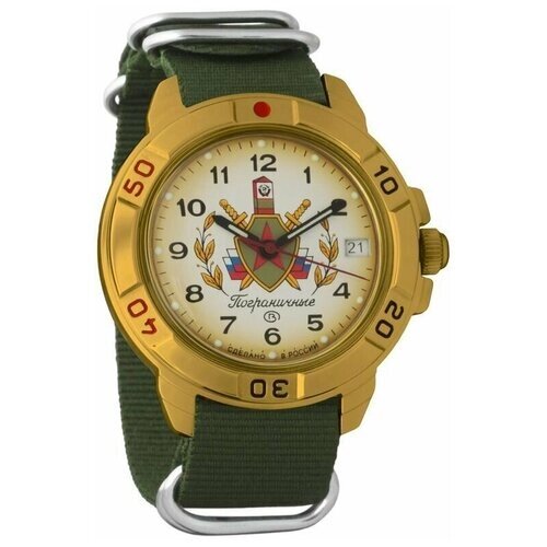 Наручные часы Восток Мужские наручные часы Восток Командирские 439878, зеленый