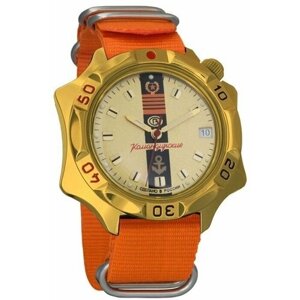Наручные часы Восток Мужские наручные часы Восток Командирские 539217, оранжевый
