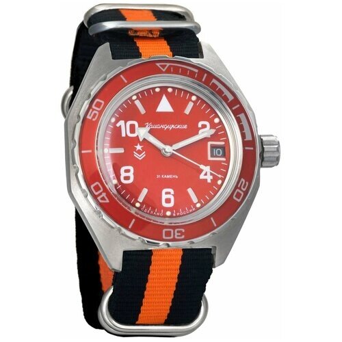 Наручные часы Восток Мужские наручные часы Восток Командирские 650841, оранжевый