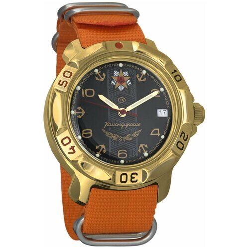 Наручные часы Восток Мужские наручные часы Восток Командирские 819471, оранжевый