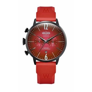 Наручные часы Welder Часы наручные мужские WELDER WWRC520, 45 мм, черный, красный