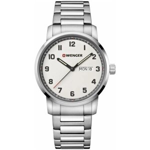 Наручные часы WENGER Швейцарские наручные часы Wenger 01.1541.120, серебряный