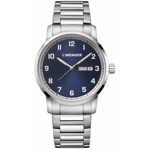Наручные часы WENGER Швейцарские наручные часы Wenger 01.1541.121, серебряный