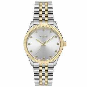 Наручные часы WESSE Часы наручные женские Wesse WWL108802, Кварцевые, 36 мм, серебряный