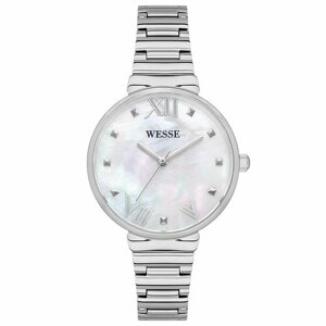 Наручные часы WESSE Часы наручные женские Wesse WWL302605, Кварцевые, 34 мм, серебряный