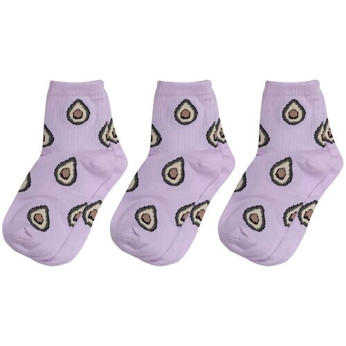 Носки Альтаир, 3 пары, размер 12, фиолетовый