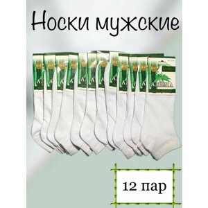 Носки АЛЙША, 12 пар, размер 41-47, белый