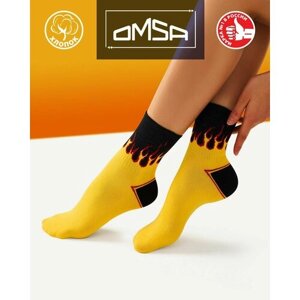 Носки Omsa, размер 35-38, желтый