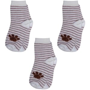 Носки RuSocks детские, 3 пары, размер 10-12, белый