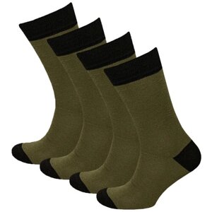 Носки STATUS, 4 пары, размер 27, черный, зеленый