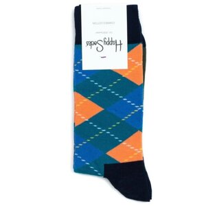 Носки унисекс Happy Socks, 1 пара, классические, фантазийные, размер 36-40, мультиколор