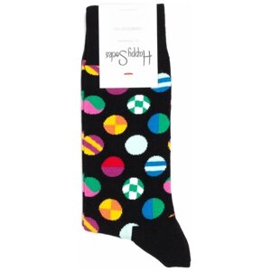 Носки унисекс Happy Socks, 1 пара, классические, фантазийные, размер 41-46, серый