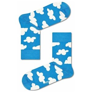 Носки унисекс Happy Socks, 1 пара, классические, размер 25, голубой, мультиколор