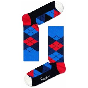 Носки унисекс Happy Socks, 1 пара, классические, размер 25, красный, синий
