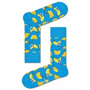 Носки унисекс Happy Socks, 1 пара, классические, размер 29, голубой, мультиколор