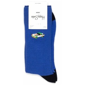 Носки унисекс Happy Socks, 1 пара, классические, размер 36-40, синий