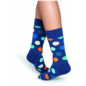 Носки унисекс Happy Socks, размер 41-46, мультиколор, черный