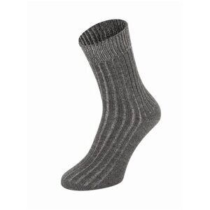 Носки унисекс Larma Socks, 1 пара, классические, воздухопроницаемые, антибактериальные свойства, износостойкие, размер 35-36, серый