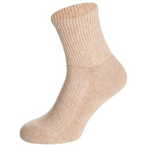 Носки унисекс Larma Socks, 1 пара, классические, вязаные, размер 34-36, бежевый