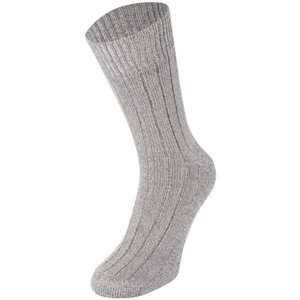 Носки унисекс Tesema, 1 пара, высокие, воздухопроницаемые, утепленные, усиленная пятка, вязаные, износостойкие, размер 40-42, серый