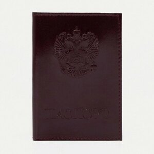 Обложка для паспорта , бордовый