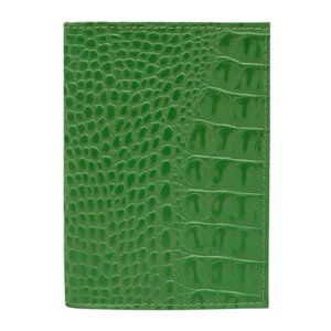 Обложка для паспорта Fostenborn, натуральная кожа, зеленый