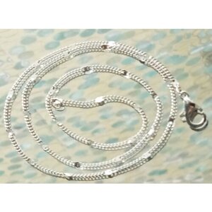 Ожерелье цепочка чокер в стиле Бохо серебристый метал 40 см