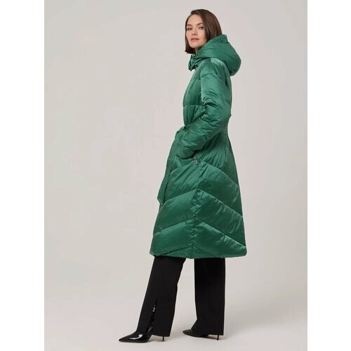 Пальто ELEGANZZA, размер 52, зеленый