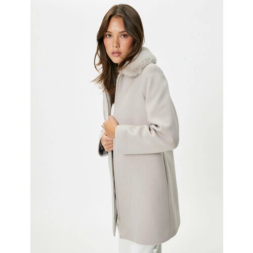 Пальто KOTON, размер 40, серый