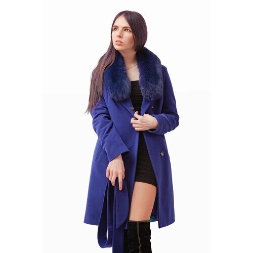 Пальто MARGO, размер 52, синий