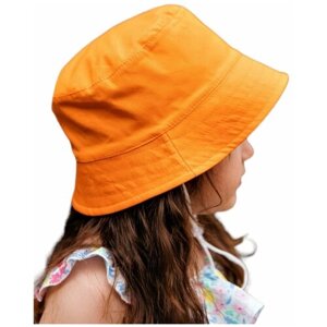Панама шляпа детская летняя для девочки мальчика малышей подростка панамка от солнца море в подарок, оранжевый, 1,5-3 года