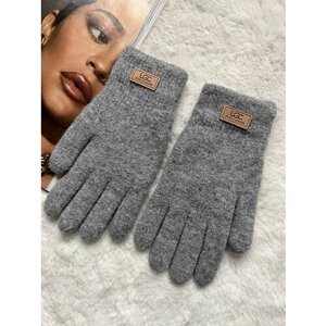 Перчатки , демисезон/зима, размер 7-9, серый